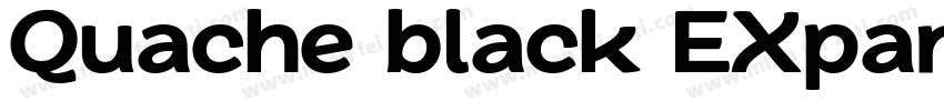 Quache black EXpand字体转换